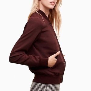 Aritzia Wilfred Poussin Bomber Jacket